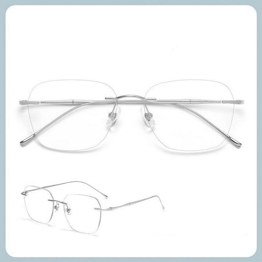 Prescription Glasses | Ultra-Light Rimless Pure Titanium Frame