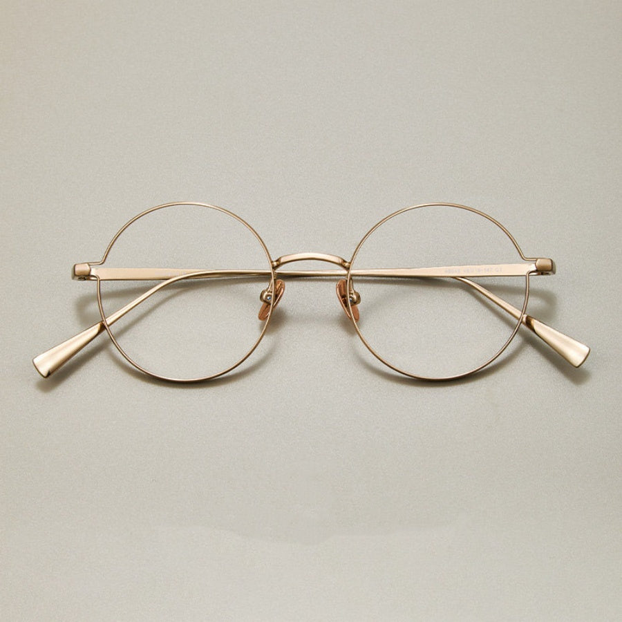 Prescription Glasses | Ultra-Light Round Titanium Glasses, 11g Designer Frame