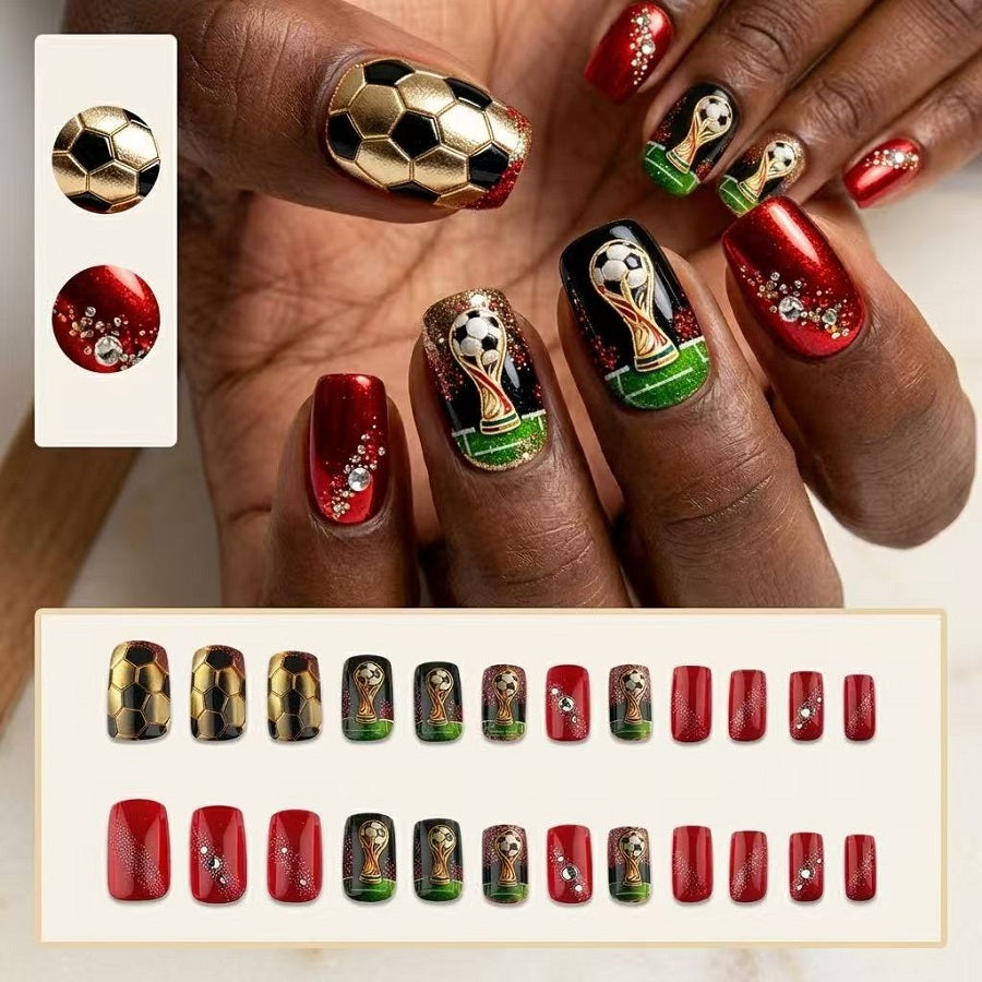 Press-on Nails 24Pcs, False Nail Tips With Jelly Glue & Nail File