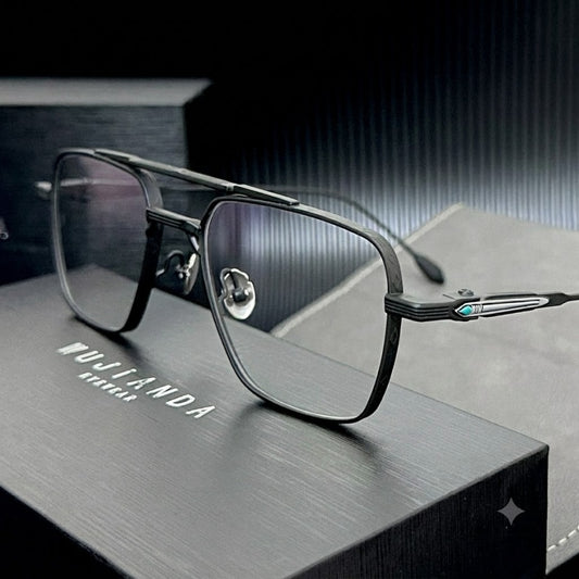 Prescription Glasses | Large Titanium Square Frame