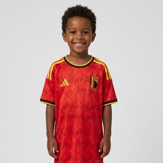 Belgium 2026 New Official Kids Home & Away Football Jersey Sets