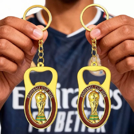 2026 World Cup Trophy Bottle Opener Keychain 2 Pack