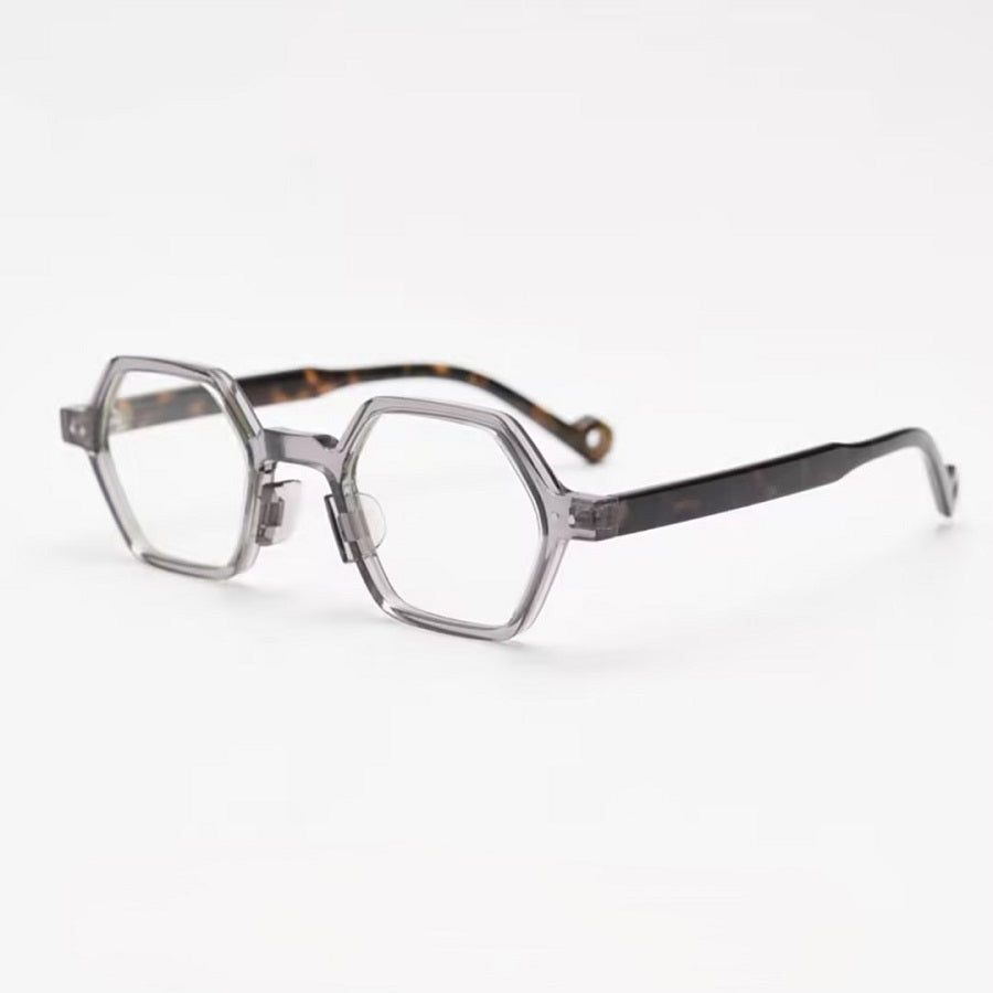 Prescription Reading Glasses, Hexagon Geometric Retro Custom Readers