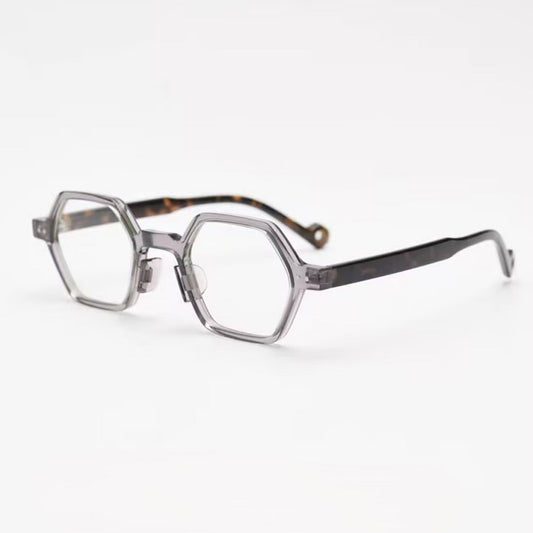 Prescription Reading Glasses, Hexagon Geometric Retro Custom Readers