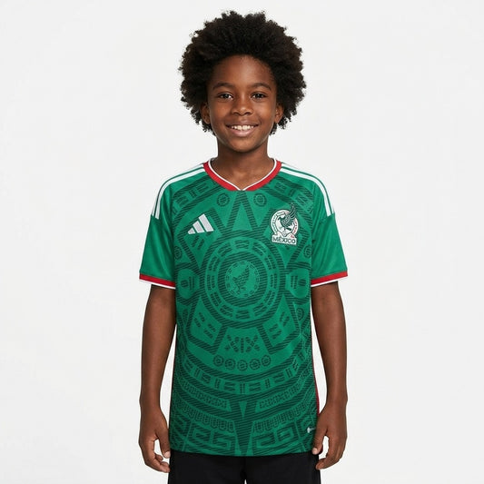 Mexico 2026 New Official Kids Home & Away Football Jersey Sets