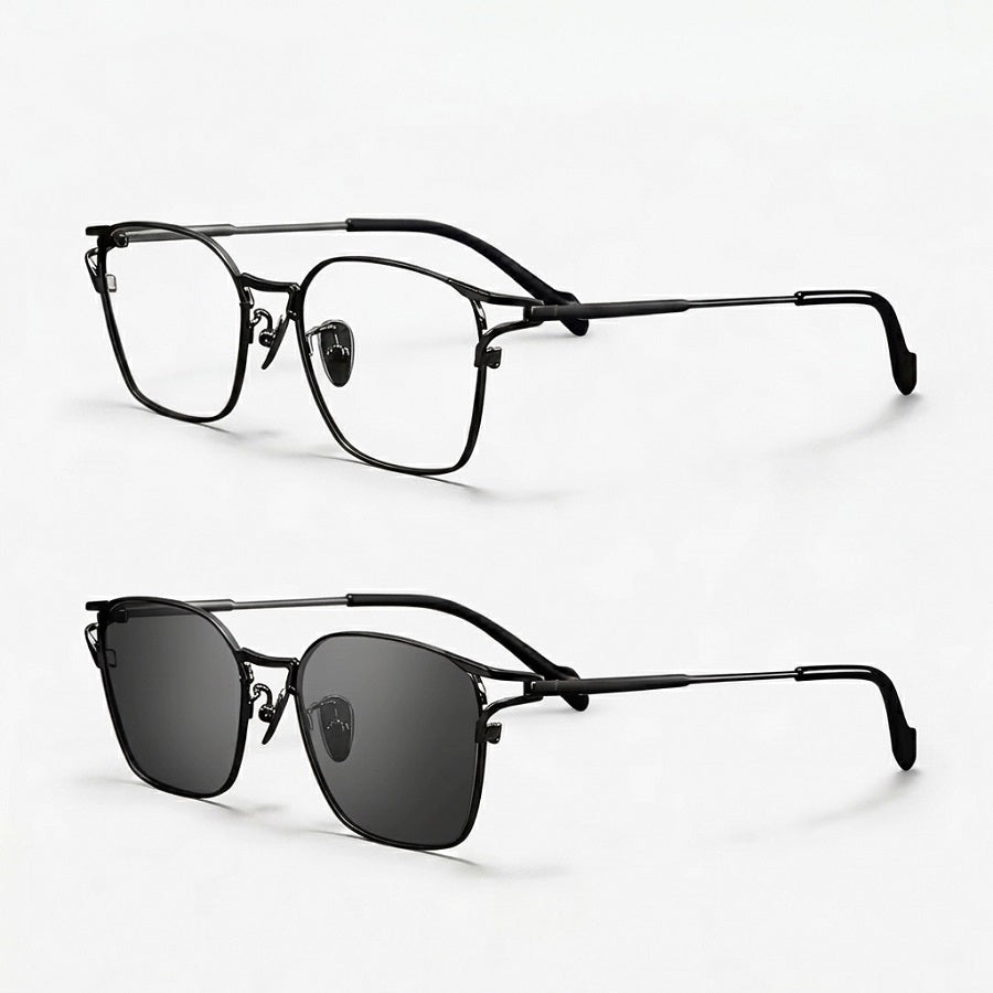 Prescription Glasses｜Photochromic Lenses, 3 Metal Frame Colors Optional