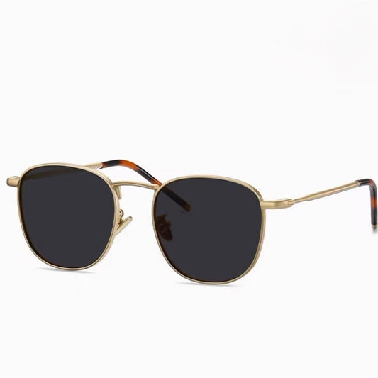 Prescription Sunglasses | Retro Square Round Metal Frame
