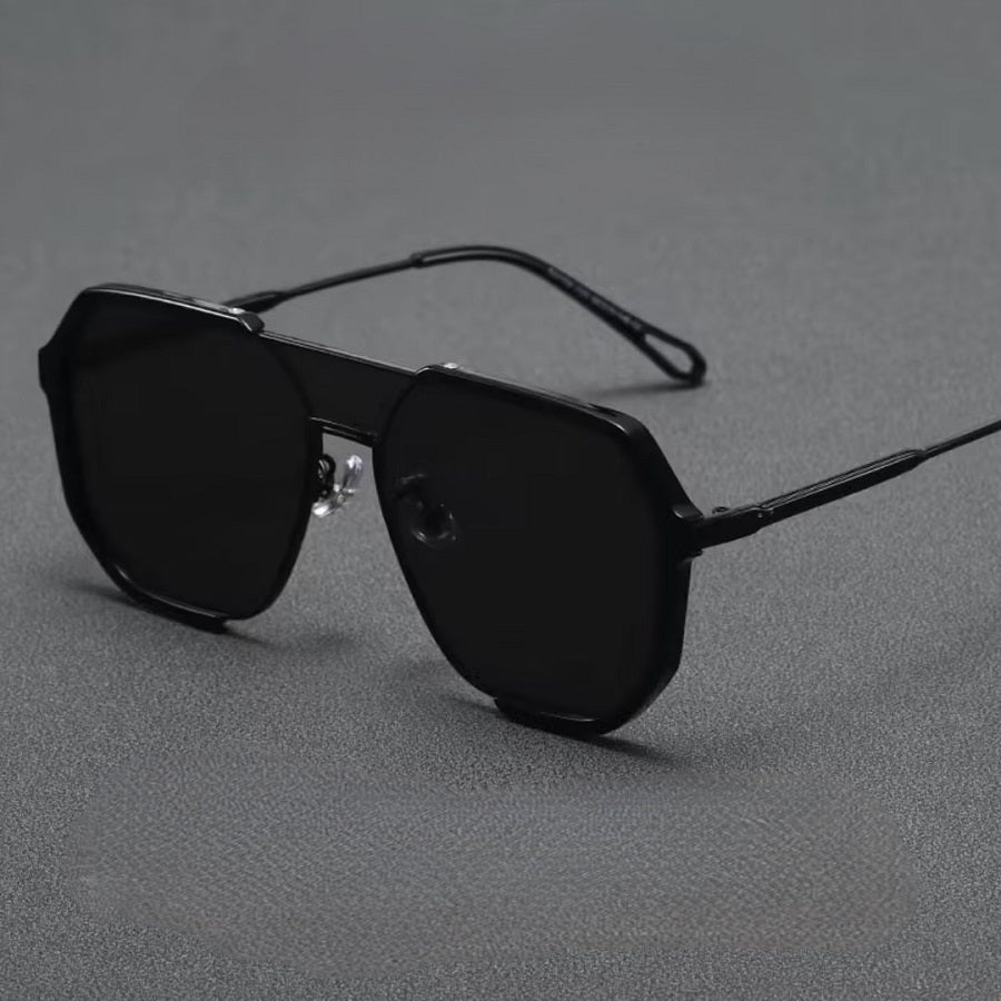 Prescription Sunglasses, Double Bridge Octagonal Large Frame