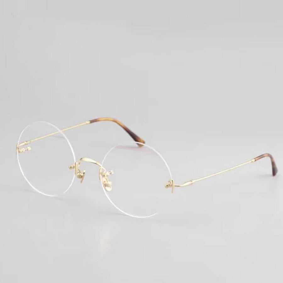 Prescription Glasses | Vintage Rimless Round Optical Frames