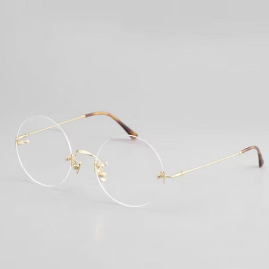 Prescription Glasses | Vintage Rimless Round Optical Frames