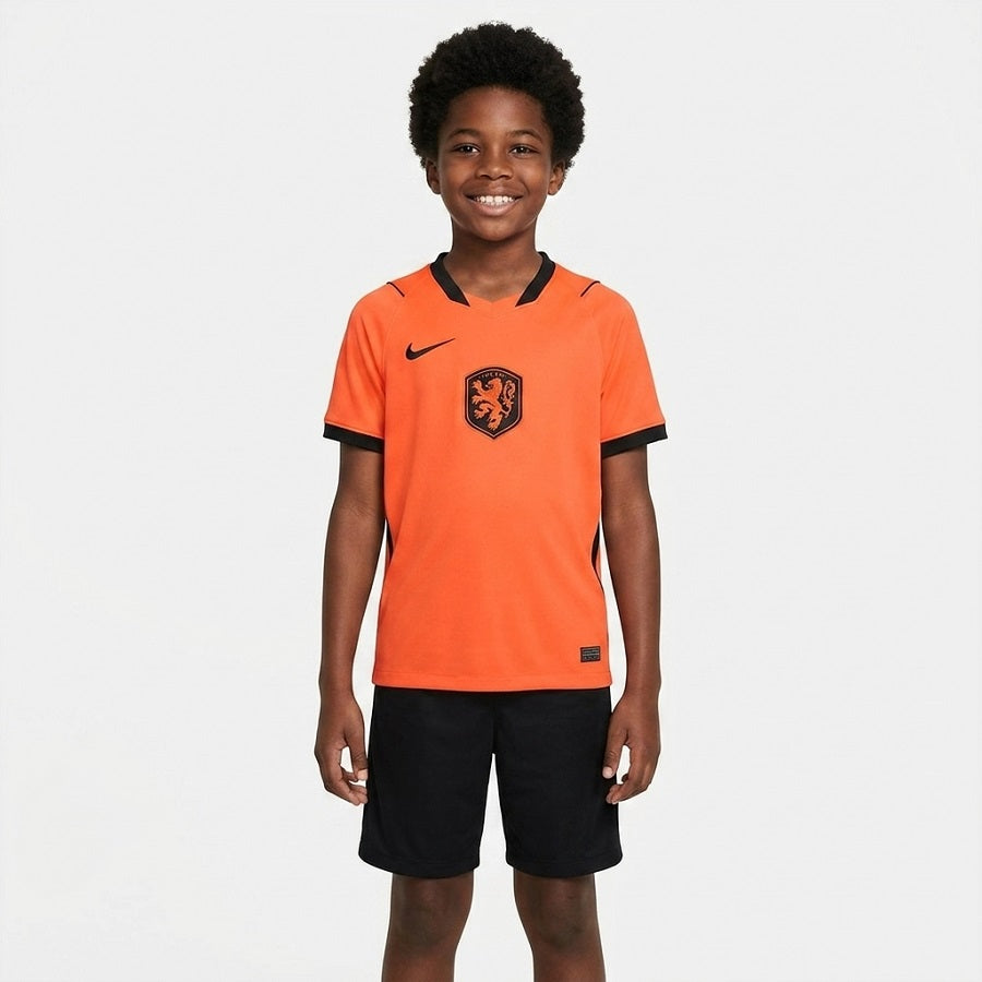 Netherlands 2026 New Official Kids Home & Away Football Jersey Sets