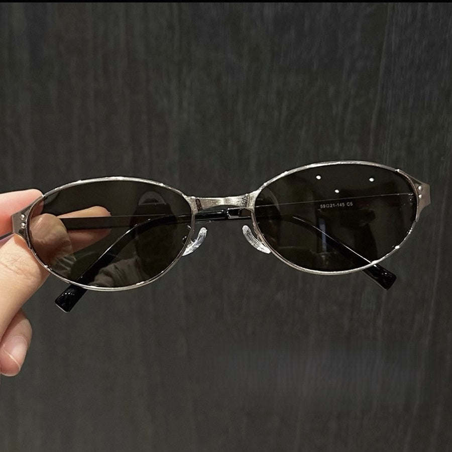 Prescription Sunglasses Tech Metallic Oval Frame