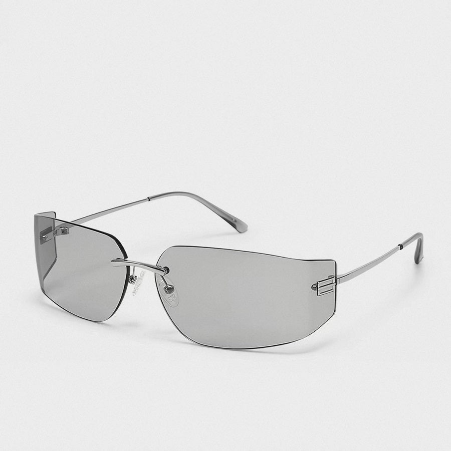 Sunglasses, Rimless Wrap-Around Nylon