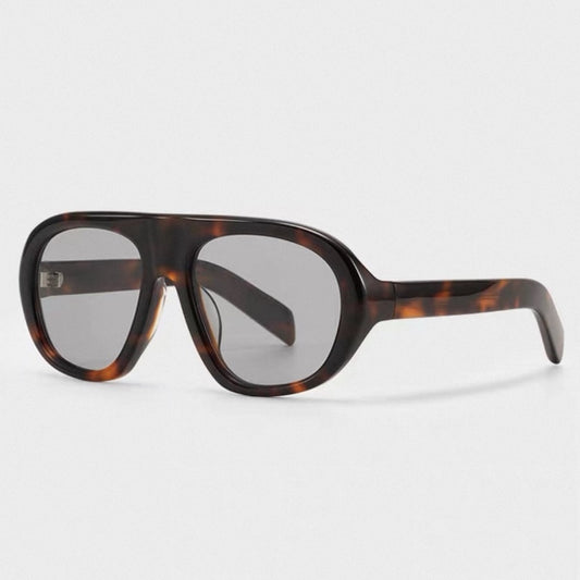 Prescription Sunglasses | Retro Single Bridge Pilot Oval Frame