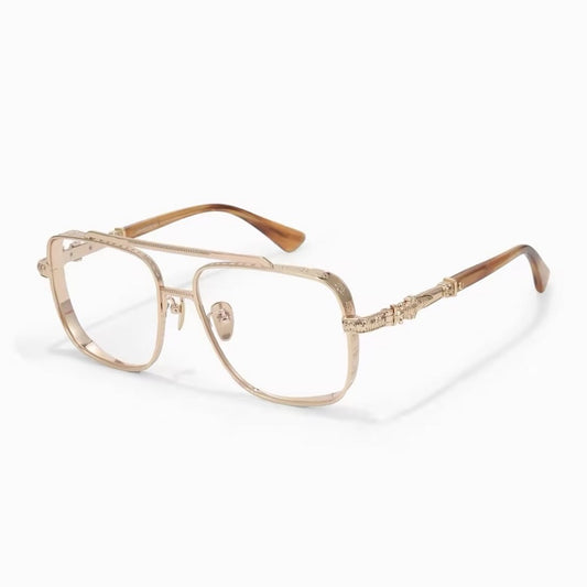 Prescription Glasses | Gothic Floral Carved Metal Frame