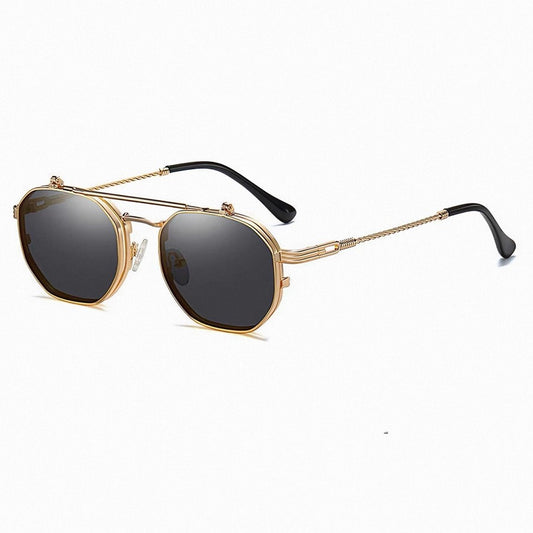 Prescription Sunglasses | Retro Dual-Layer Flip-Up Shades