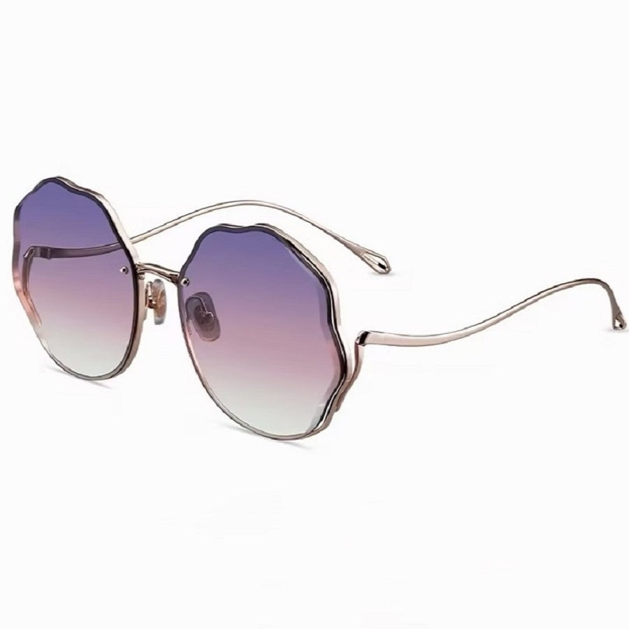 Prescription Women's Sunglasses, Wave Rimless Fashion Shades