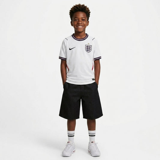 England 2026 New Official Kids Home & Away Football Jersey Sets