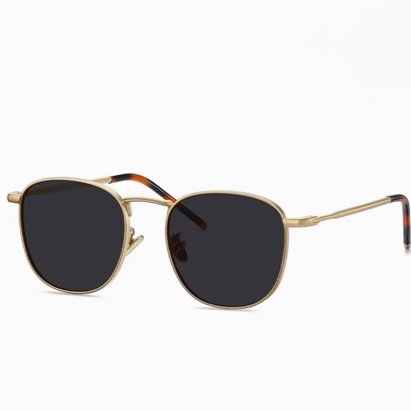 Prescription Sunglasses｜Custom Retro Square Round Metallic Alloy