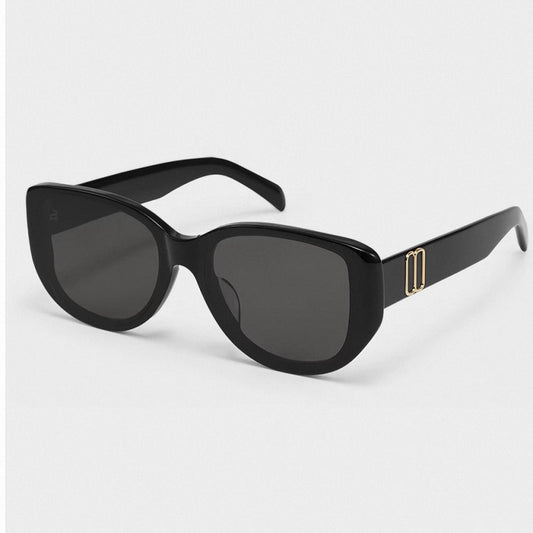 Sunglasses, Luxury Double Gold Decor Oval Square Shades