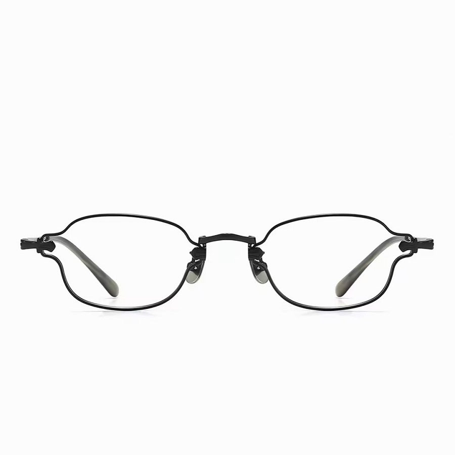 Prescription Glasses | Vintage Tiny Oval Titanium Optical Frames