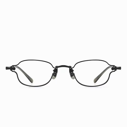 Prescription Glasses | Vintage Tiny Oval Titanium Optical Frames