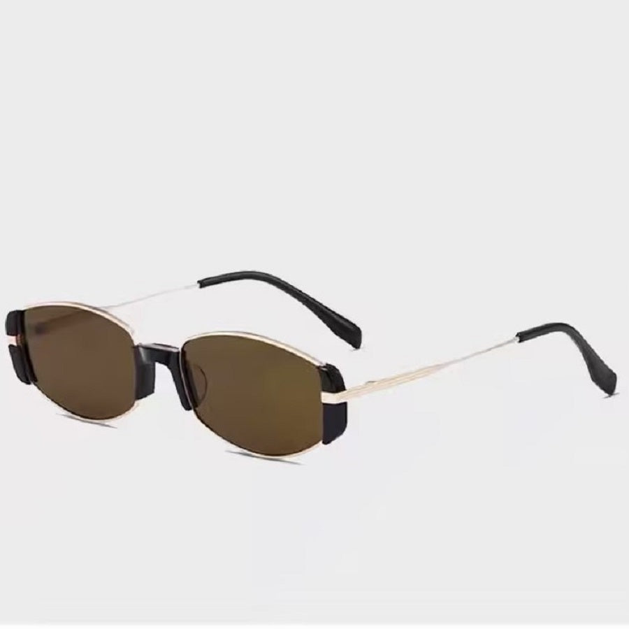 Prescription Sunglasses | Slim Retro Metal Rectangle