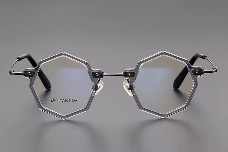 Prescription Glasses | Geometric Hexagonal β-Titanium Optical Frames