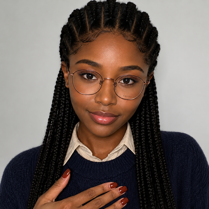 Women Retro Large Frame Glasses | Fashion Eyewear
