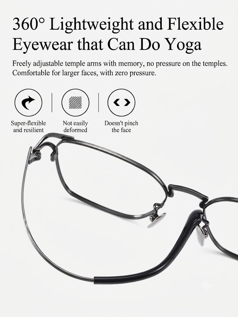 Prescription Eyeglasses | 8g Ultra-Light Full-Rim Titanium Glasses