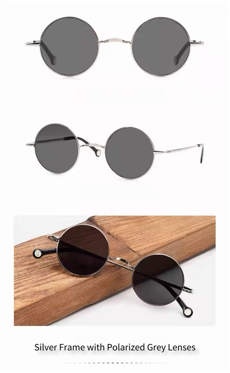 Prescription Sunglasses｜Retro Round Metal, Multiple Frame & Lens Color Options