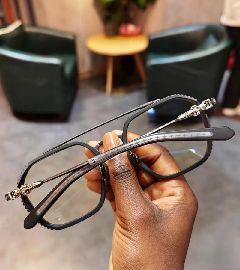 Prescription Glasses, Double Bridge Square Optical Frames