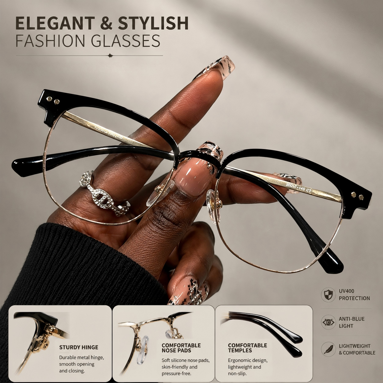 Prescription Glasses | Square Elegant Frame