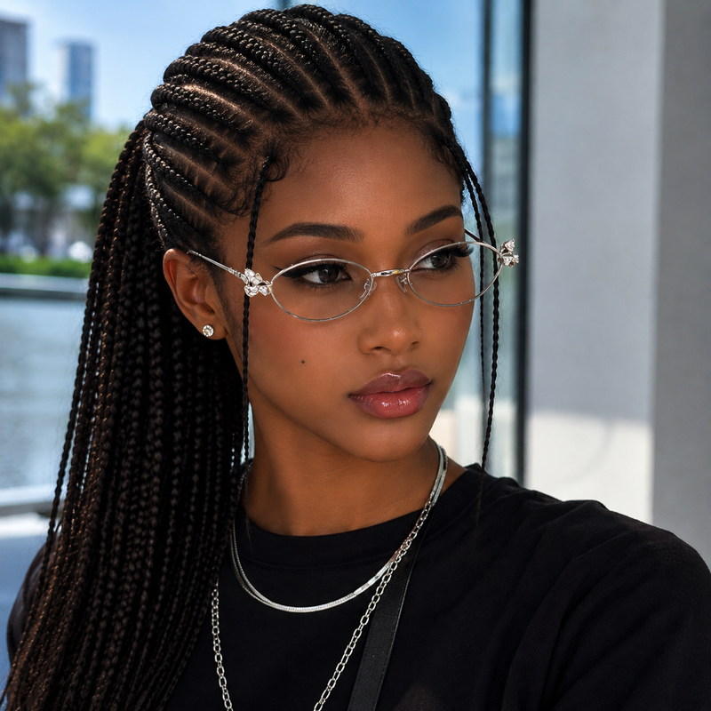 Women Luxury Rimless Glasses | Titanium Eyewear