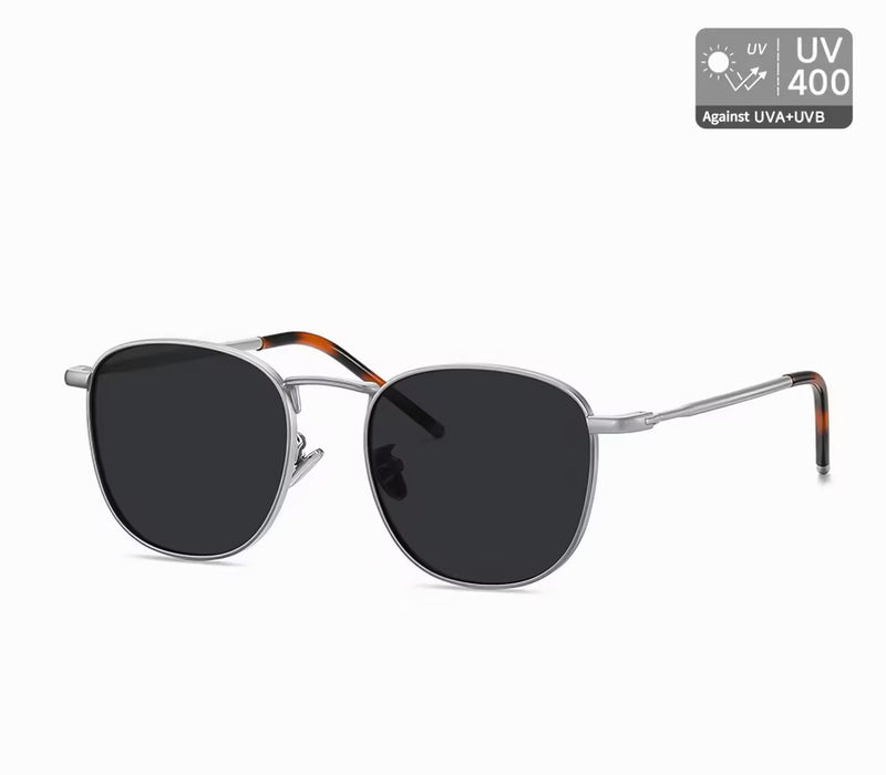 Prescription Sunglasses | Retro Square Round Metal