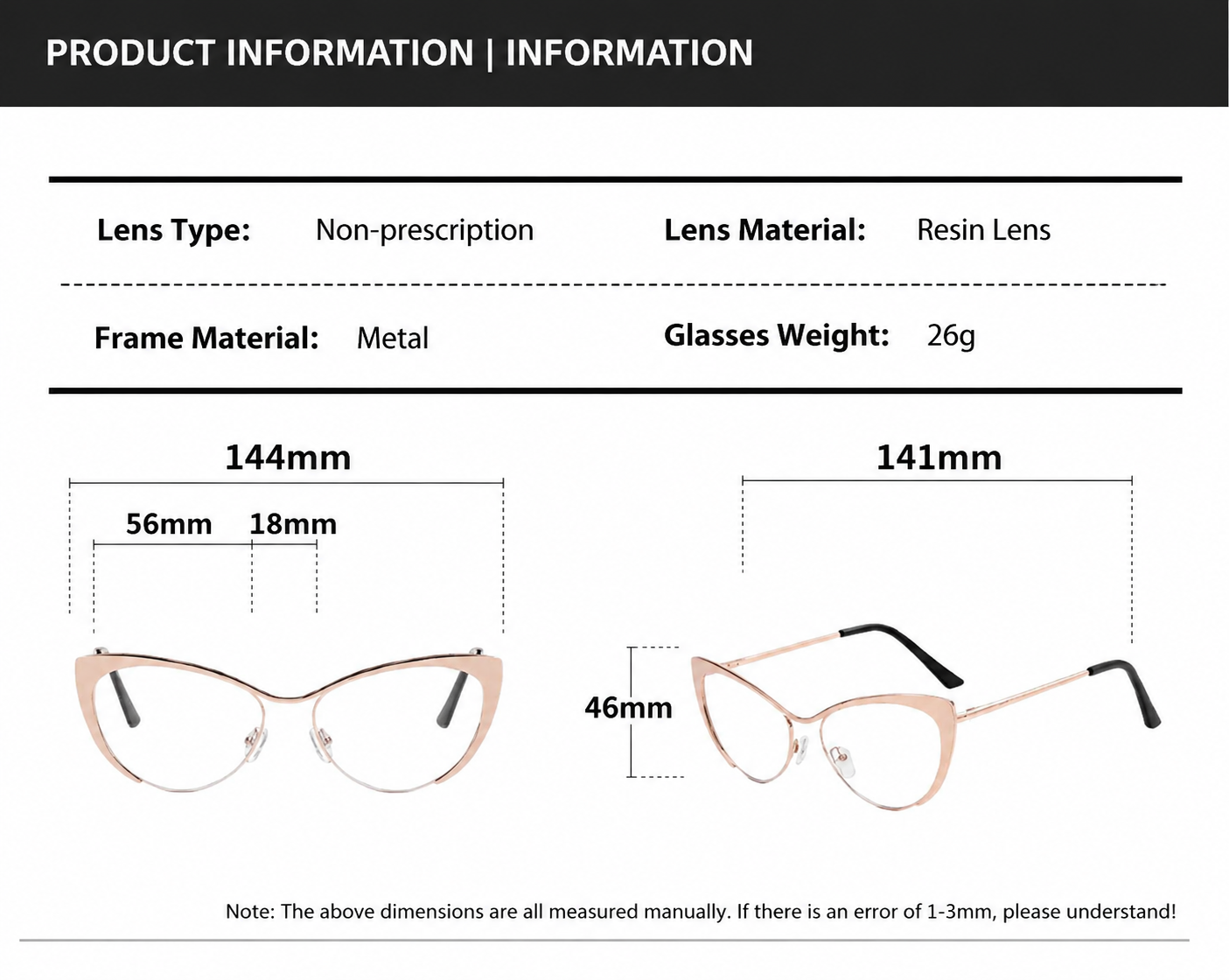 Prescription Women’s Eyeglasses | Retro Metal Cat Eye Silver Frame