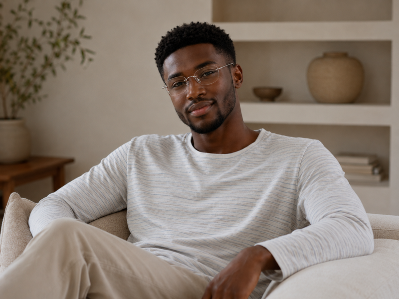 Prescription Glasses | Ultralight Pure Titanium Rimless Frame