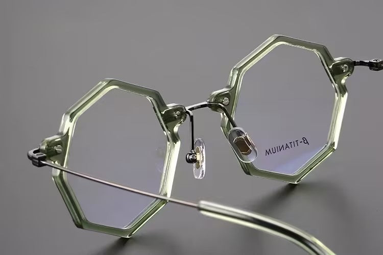 Prescription Glasses | Geometric Hexagonal β-Titanium Optical Frames