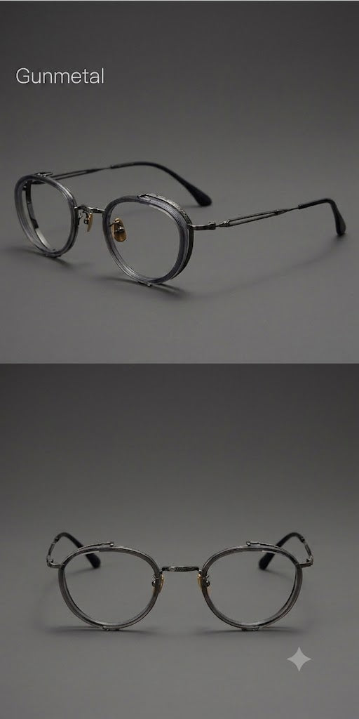 Prescription Glasses | Vintage Round Titanium Frame, Lightweight & Comfortable