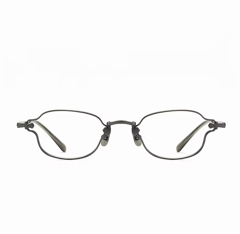 Prescription Glasses | Vintage Tiny Oval Titanium Optical Frames
