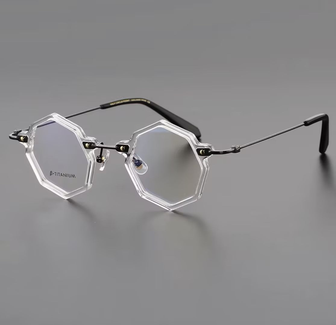 Prescription Glasses | Geometric Hexagonal β-Titanium Optical Frames