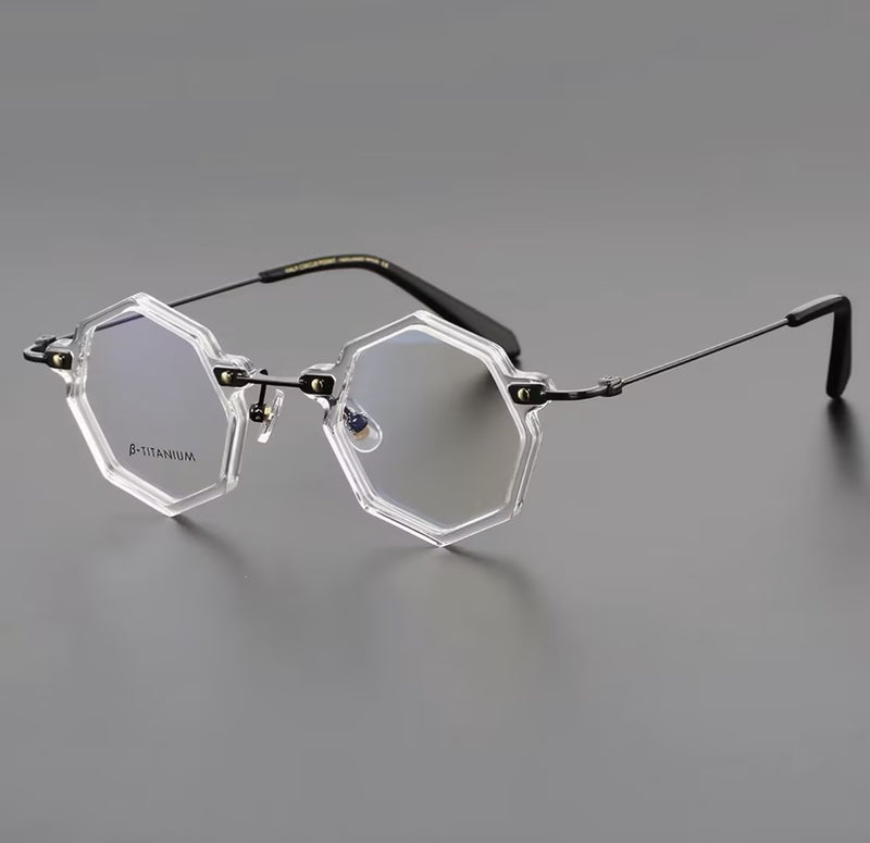 Prescription Glasses | Geometric Hexagonal β-Titanium Optical Frames