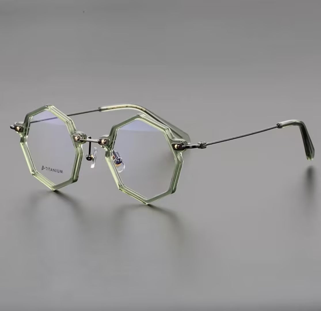 Prescription Glasses | Geometric Hexagonal β-Titanium Optical Frames
