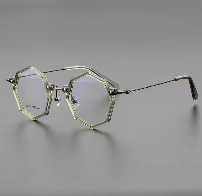 Prescription Glasses | Geometric Hexagonal β-Titanium Optical Frames