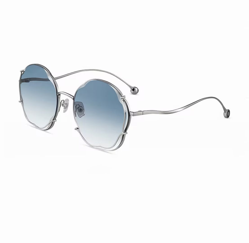 Prescription Women's Sunglasses, Wave Rimless Fashion Shades