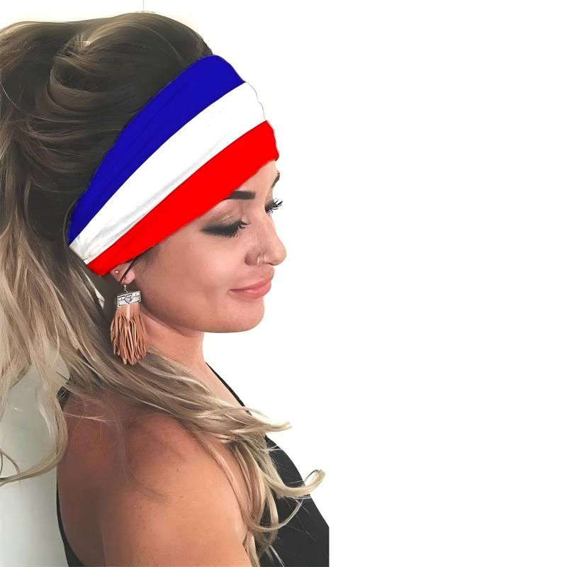 World Cup National Flag Sports Headband – Elastic Sweatband for Men & Women