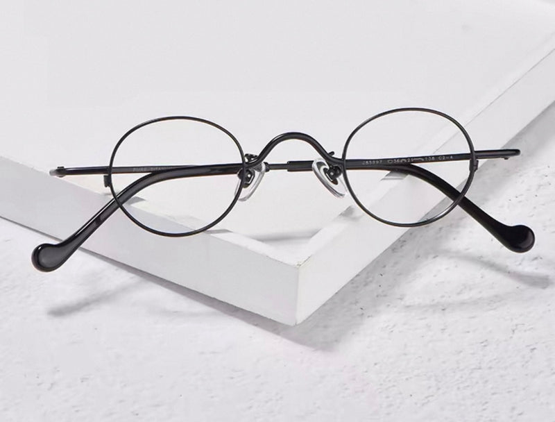 Vintage Mini Small Round Frame Prescription Reading Glasses