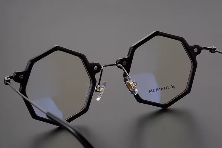 Prescription Glasses | Geometric Hexagonal β-Titanium Optical Frames