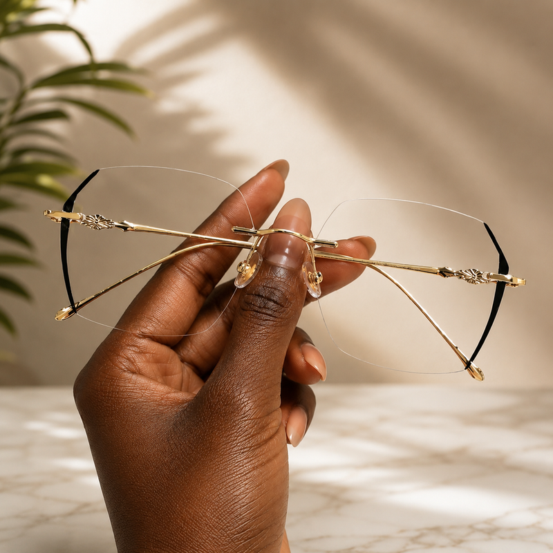 Prescription Glasses | Ultralight Rimless Pure Titanium Frame