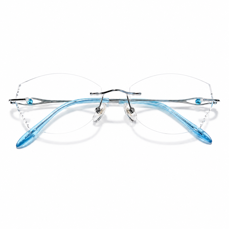 Prescription Glasses | Frameless Rhinestone Frame